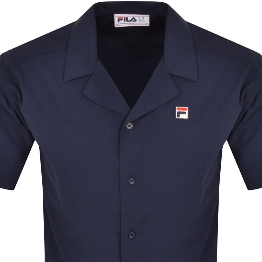 Fila Vintage Short Sleeve Soren Shirt Navy